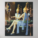 Manicuras del salón de belleza del balneario de la poster