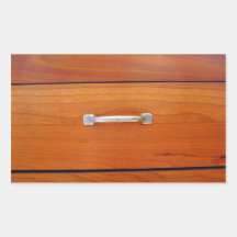 Manija de madera del cajón pegatinas  