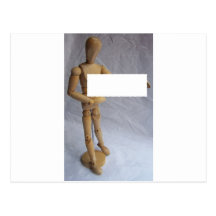 Maniquí adaptable del artista del mensaje postales