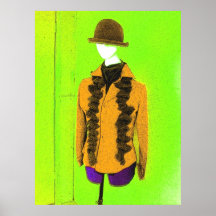 Maniquí en verde - poster