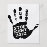 Mano de José Kony de la parada de Kony 2012 Tarjeta Publicitaria