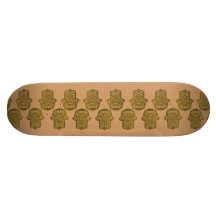 Mano de la alheña de Hamsa (de oro) Tabla De Skate