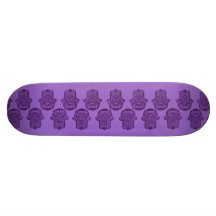 Mano de la alheña de Hamsa (púrpura) Monopatin Personalizado