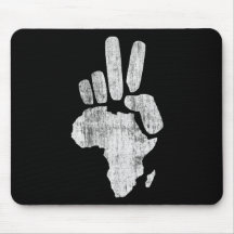 mano de la paz de Darfur África Alfombrillas De Ratones