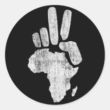 mano de la paz de Darfur África Pegatinas Redondas