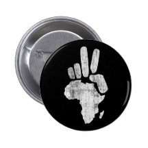 mano de la paz de Darfur África Pin