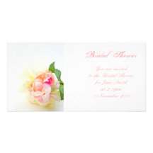 Manojo 2 de Peonie - invitación nupcial de la duch Tarjetas Fotograficas