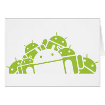 Manojos de Droids Tarjetas