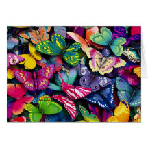 Manojos de mariposas felicitacion 