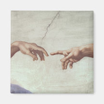 Manos de dios y de Adán Imán De Frigorifico