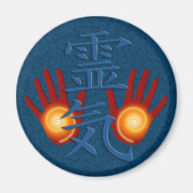 Manos de Reiki Imán De Frigorífico