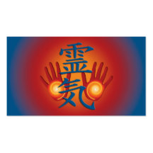 Manos de REIKI Plantilla De Tarjeta Personal