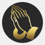 MANOS DE ROGACIÓN DEL ORO ETIQUETAS  