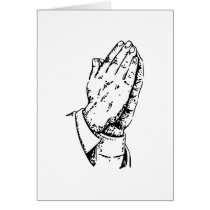 manos de rogación tarjetas