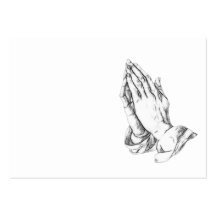 Manos de rogación tarjeta personal