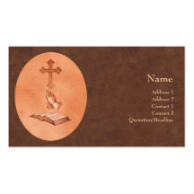 Manos de rogación tarjetas de visita