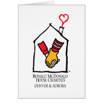 Manos de Ronald McDonald tarjetas