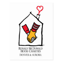 Manos de Ronald McDonald tarjetas postales