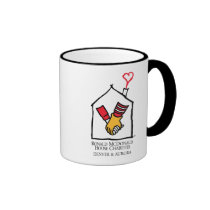 Manos de Ronald McDonald tazas