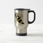 Manosee la abeja con el bigote taza