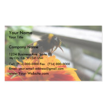 Manosee la abeja que recoge la miel tarjeta de visita