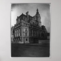 Mansión en la Quinta Avenida, Nueva York, NY 1910 Poster
