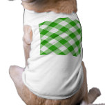 mantel verde camiseta de perrito