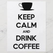 Mantenga café tranquilo y de la bebida tarjetas publicitarias