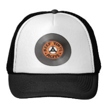 Mantenga el vinilo vivo gorras de camionero