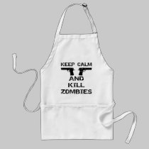 Mantenga los zombis tranquilos y de la matanza delantales