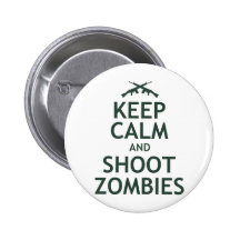 Mantenga los zombis tranquilos y del lanzamiento pin
