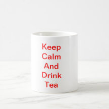 Mantenga té tranquilo y de la bebida taza