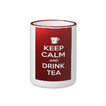 Mantenga té tranquilo y de la bebida tazas