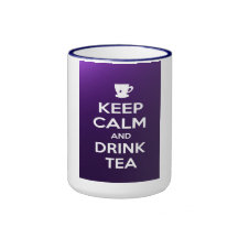 Mantenga té tranquilo y de la bebida tazas de café