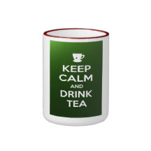 Mantenga té tranquilo y de la bebida tazas de café