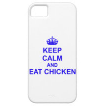 Mantenga tranquilo y coma el pollo iPhone 5 cobertura