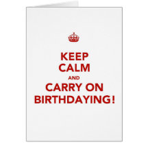 ¡Mantenga tranquilo y continúe Birthdaying! Felicitacion