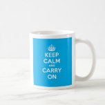 Mantenga tranquilo y continúe la taza - Lt Blue