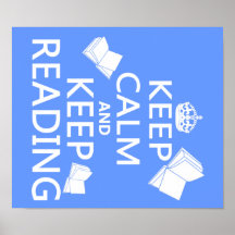 Mantenga tranquilo y guarde el leer posters