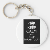 Mantenga tranquilo y guarde los Tarantulas Llavero