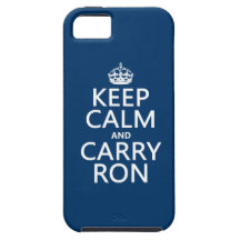 Mantenga tranquilo y lleve a Ron (modifique los co iPhone 5 Fundas