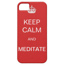 Mantenga tranquilo y Meditate caso del iphone 5 iPhone 5 Funda