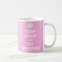 Mantenga tranquilo y vaya a hacer compras tazas de café