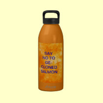 Manténgalo real - la botella de color salmón botellas de agua