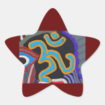 Mantra de OM - 108 veces que cantan la meditación  Calcomania Forma De Estrella Personalizadas