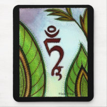Mantra verde de Tara Tapete De Ratones