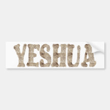 Manuscrit del effet de Yeshua Pegatina De Parachoque