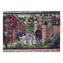 Manuscrito de Jean Vauquelin Felicitación
