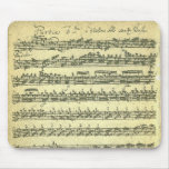 Manuscrito de la música de Bach Partita para el vi Tapetes De Ratones