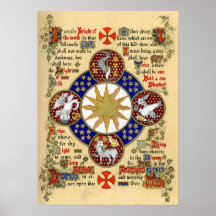 Manuscrito iluminado la epifanía impresiones